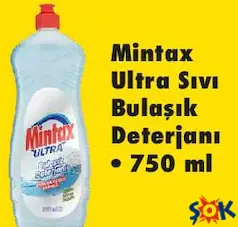 MİNTAX ULTRA SIVI BULAŞIK DETERJANI 750 ML